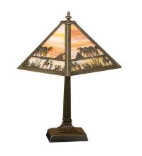Meyda White 26843 - 10" High Camel Mission Accent Lamp