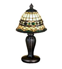Meyda White 27535 - 15"H Tiffany Roman Mini Lamp