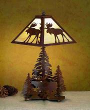 Meyda White 29575 - 21"H Lone Moose Table Lamp
