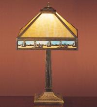 Meyda White 31297 - 22" High Sailboat Mission Table Lamp