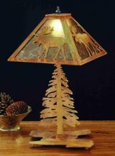 Meyda White 32527 - 21"H Lone Moose Table Lamp