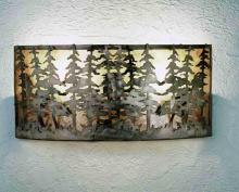 Meyda White 48082 - 24" Wide Tall Pines Wall Sconce