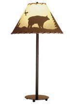 Meyda White 48465 - 29"H Bear in the Woods Table Lamp