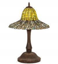 Meyda White 49165 - 22" High Tiffany Bell Table Lamp