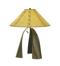 Meyda White 50887 - 23"H Sedona Faux Leather Table Lamp
