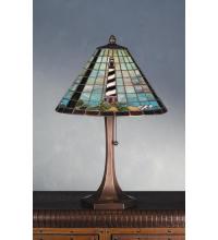 Meyda White 69409 - 21"H The Lighthouse on Cape Hatteras Table Lamp