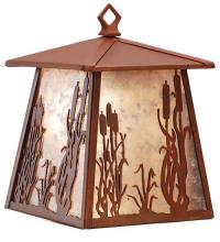 Meyda White 82660 - 7.5"W Reeds & Cattails Hanging Wall Sconce
