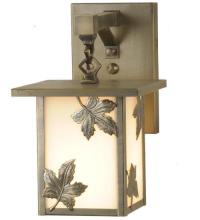 Meyda White 89245 - 6.5"W Hyde Park Maple Leaf Hanging Wall Sconce