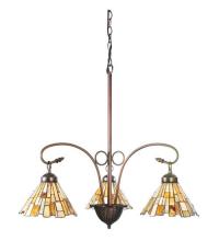 Meyda White 98058 - 24"W Delta Jadestone 3 LT Chandelier