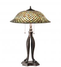 Meyda White 98134 - 30" High Fishscale Table Lamp