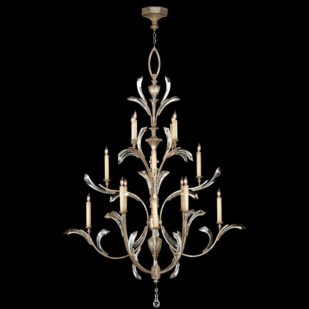 Beveled Arcs 56" Round Chandelier