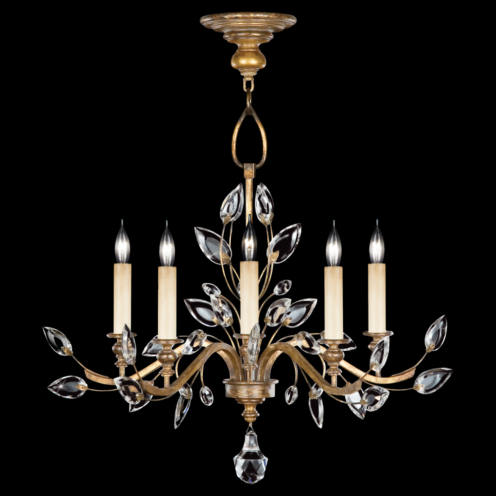 Crystal Laurel 32"W Round Chandelier